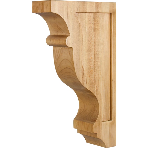 Hardware Resources 3" Wx8"Dx14"H Rubberwood Contour Corbel CORW-2RW - main